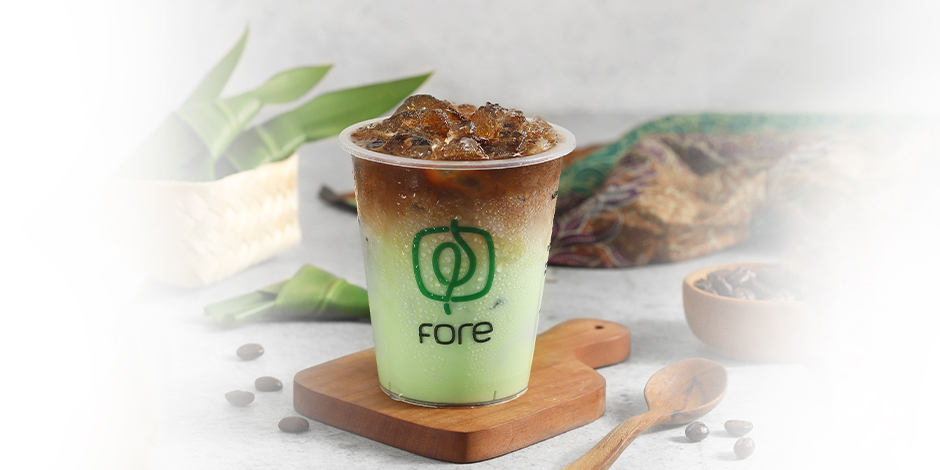 Pandan Latte dari Fore COffee
